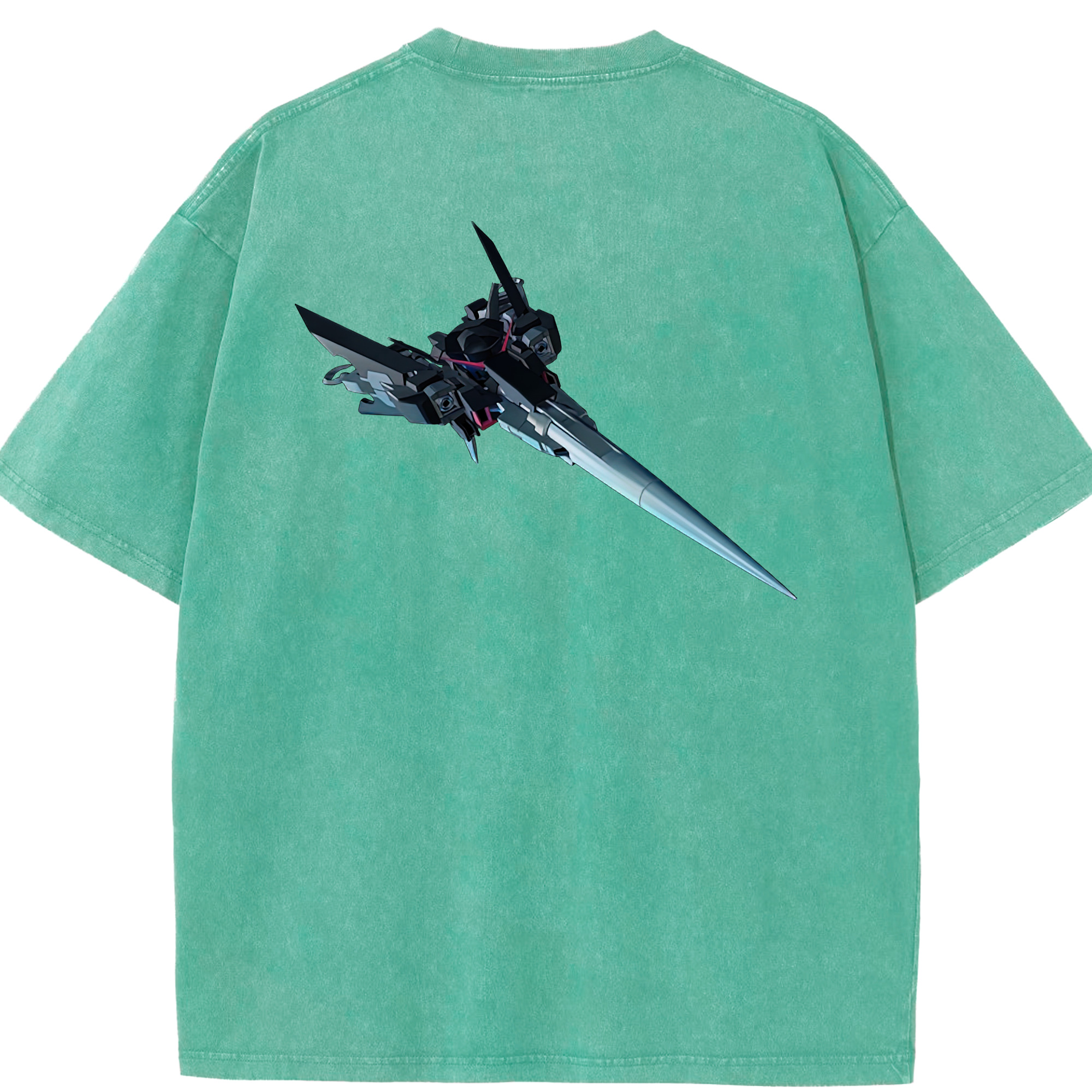 （画像用） 機動戦士ガンダム Mobile Suit Gundam 綿100% ヴィンテージ風 半袖Tシャツ（背面プリント）